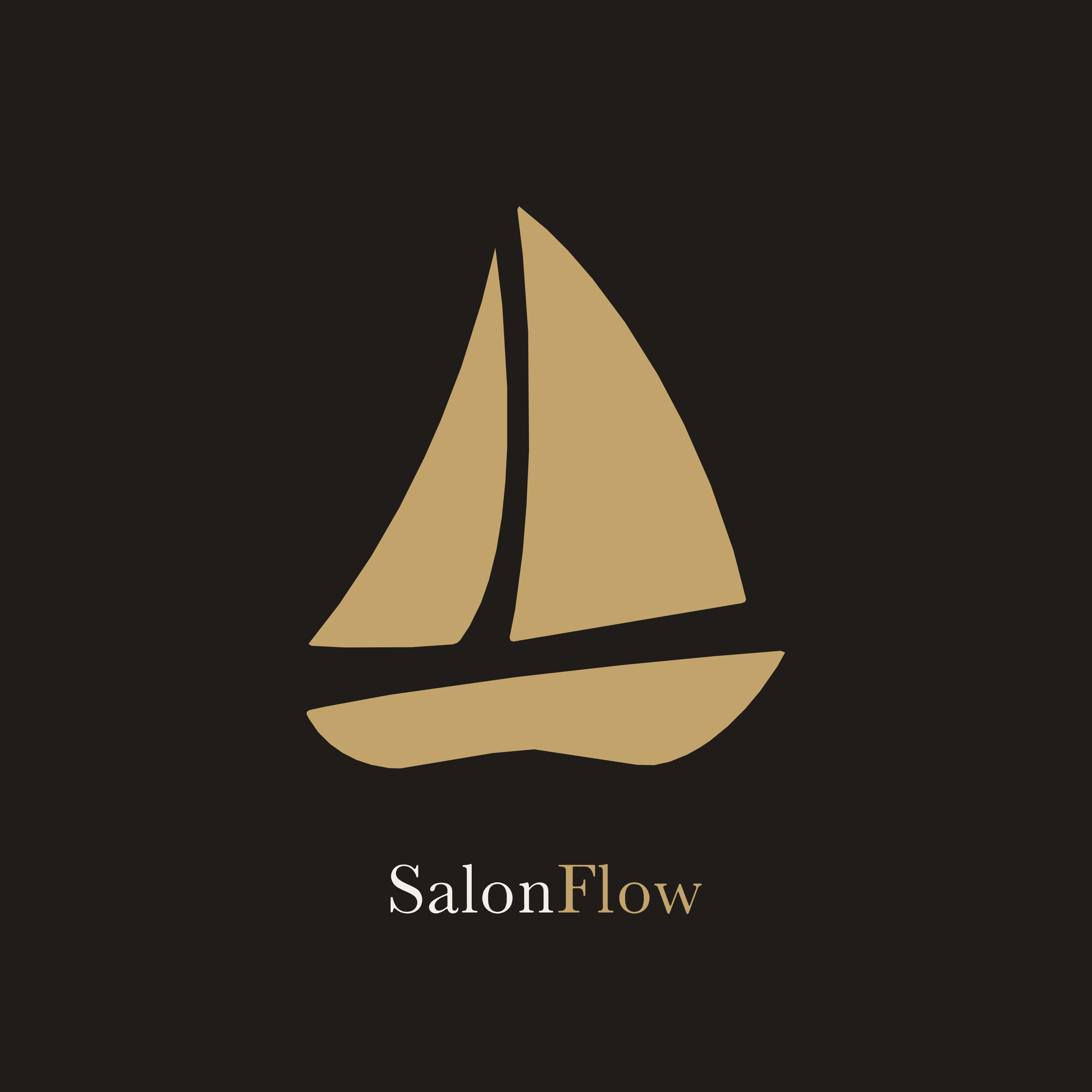 SalonFlow — mark and logotype