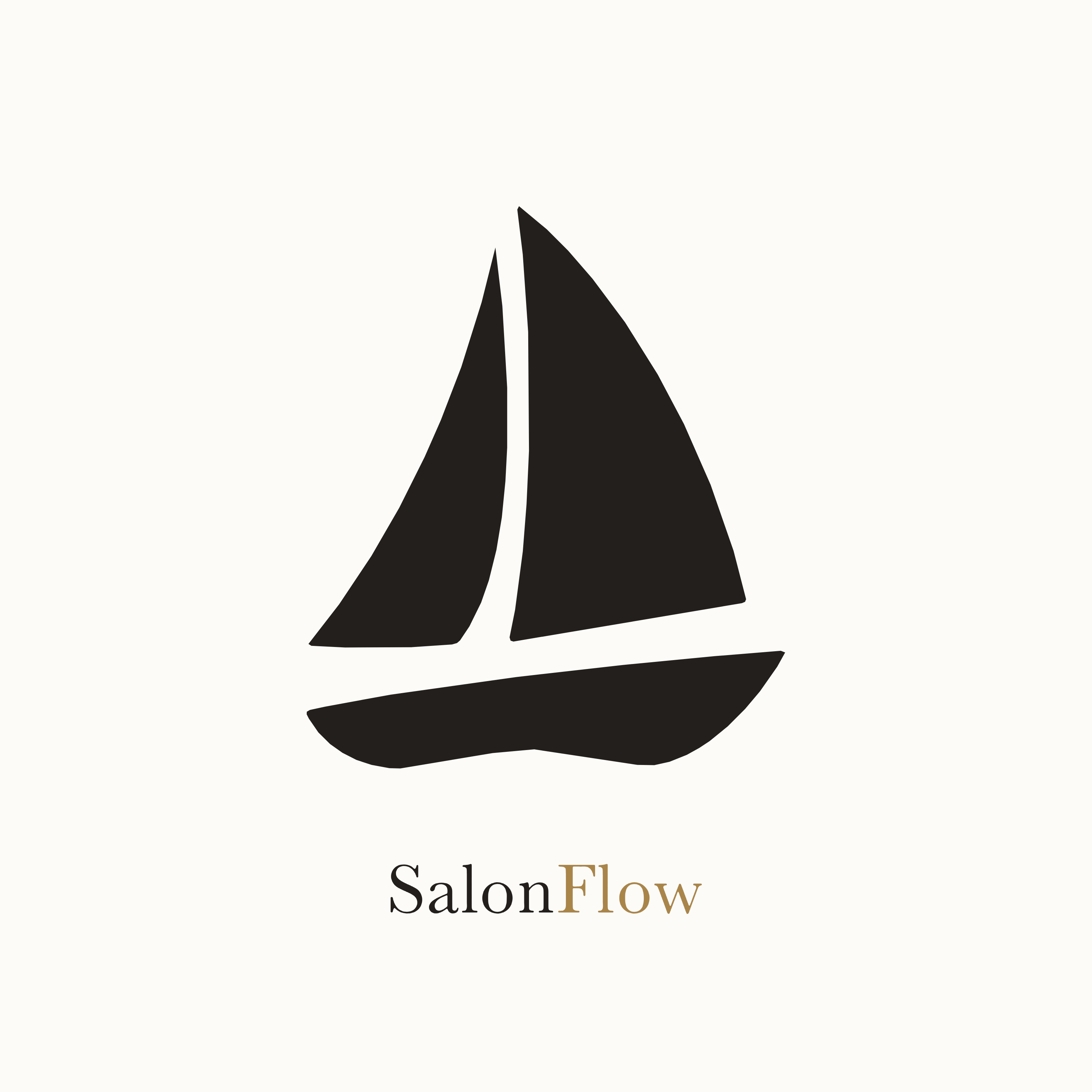 SalonFlow logo — light version